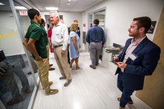 Students led guests on tours of the newly-opened Applied Learning Center.