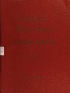 1953 Cathedral High School Boston Yearbook Cover