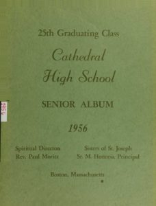 1956 Cathedral High School Boston Yearbook Cover