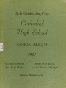 1957 Cathedral High School Boston Yearbook Cover