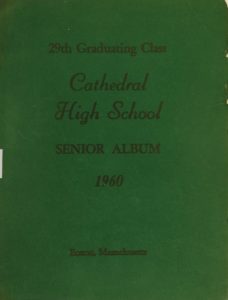 1960 Cathedral High School Boston Yearbook Cover
