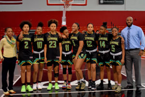 Girls Varsity Basketball Team at Cathedral High School Boston for 2020