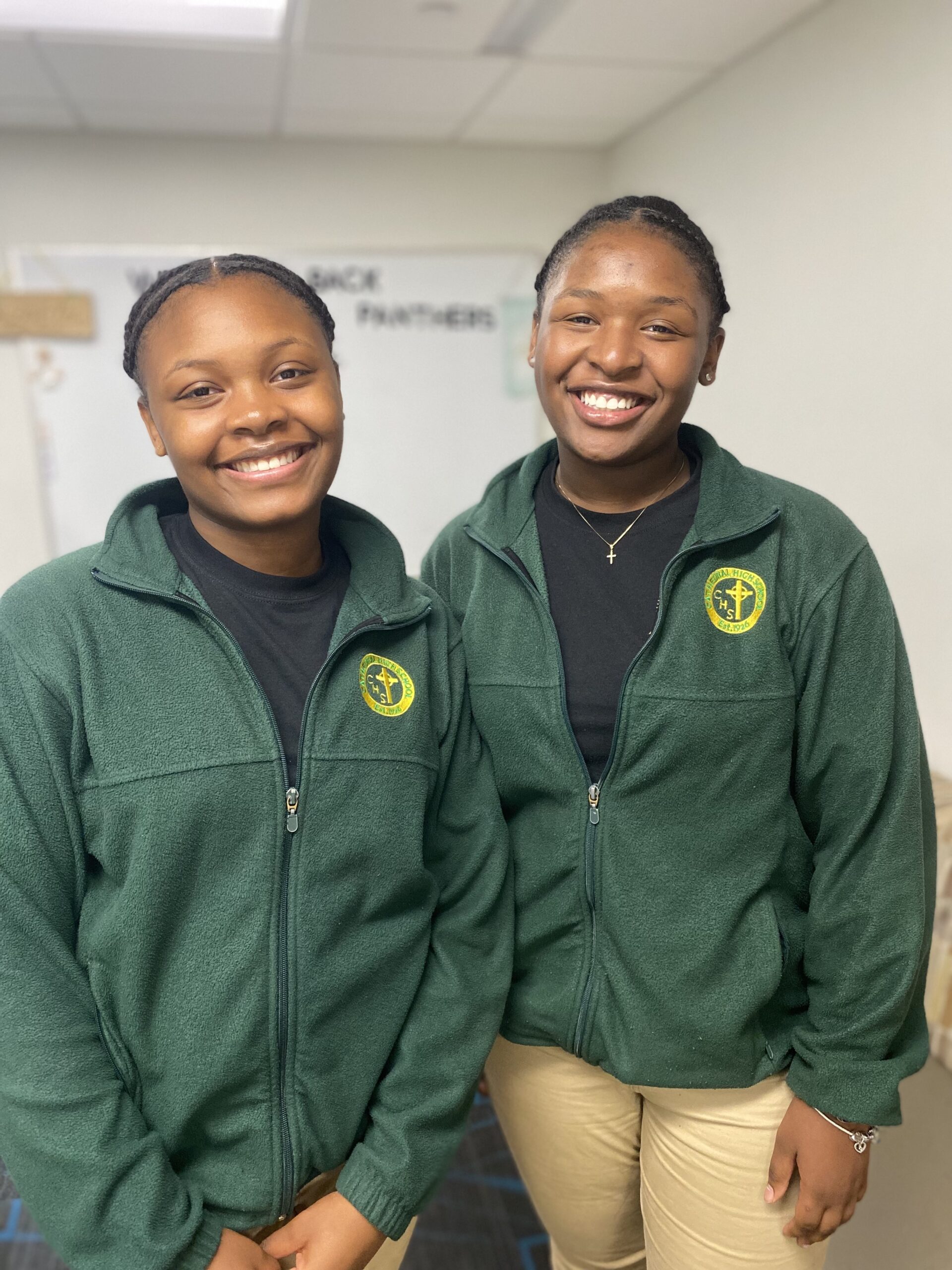 Cathedral students Andrea and Alexis, class of 2024, are two of the first students to join the new Campus Ministry student group as part of the Daley Center for Campus Ministry.