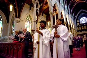 Student Altar Servers at the Cathedral of the Holy Cross